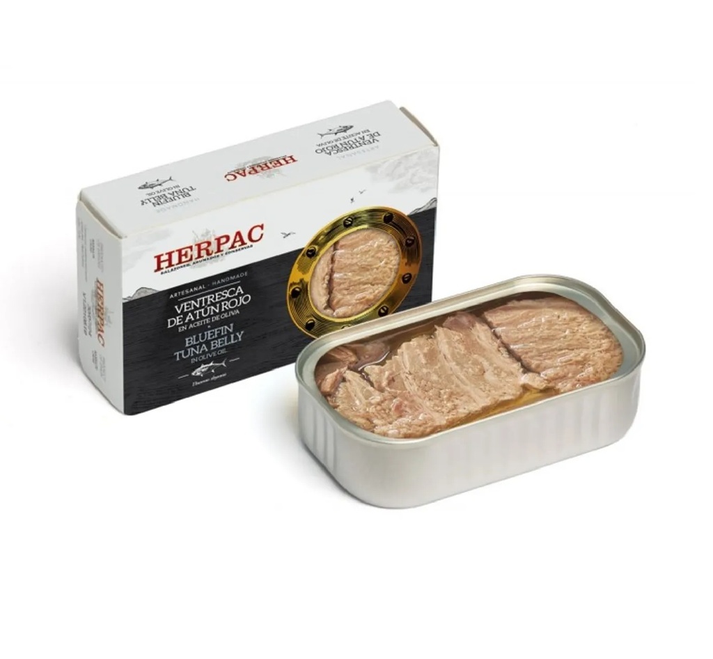 Atún ROJO Herpac Ventresca Oliva 120 gr.