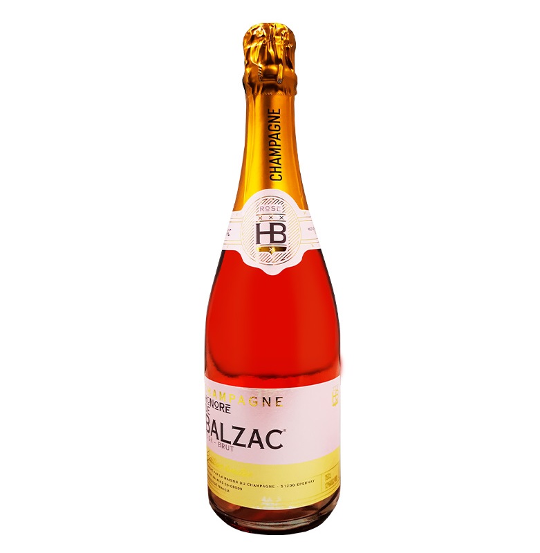 Champagne, BALZAC Epernay Brut Rose 75 cl.