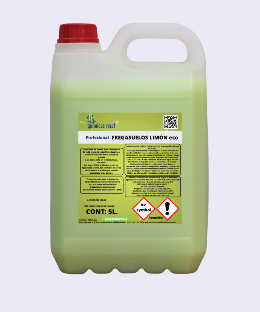 Fregasuelos 5 L. Glossy Limón