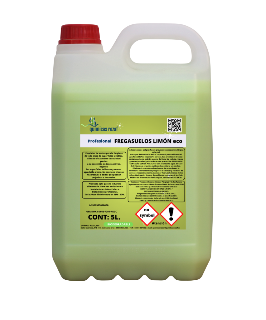 Fregasuelos 5 L. Glossy Limón