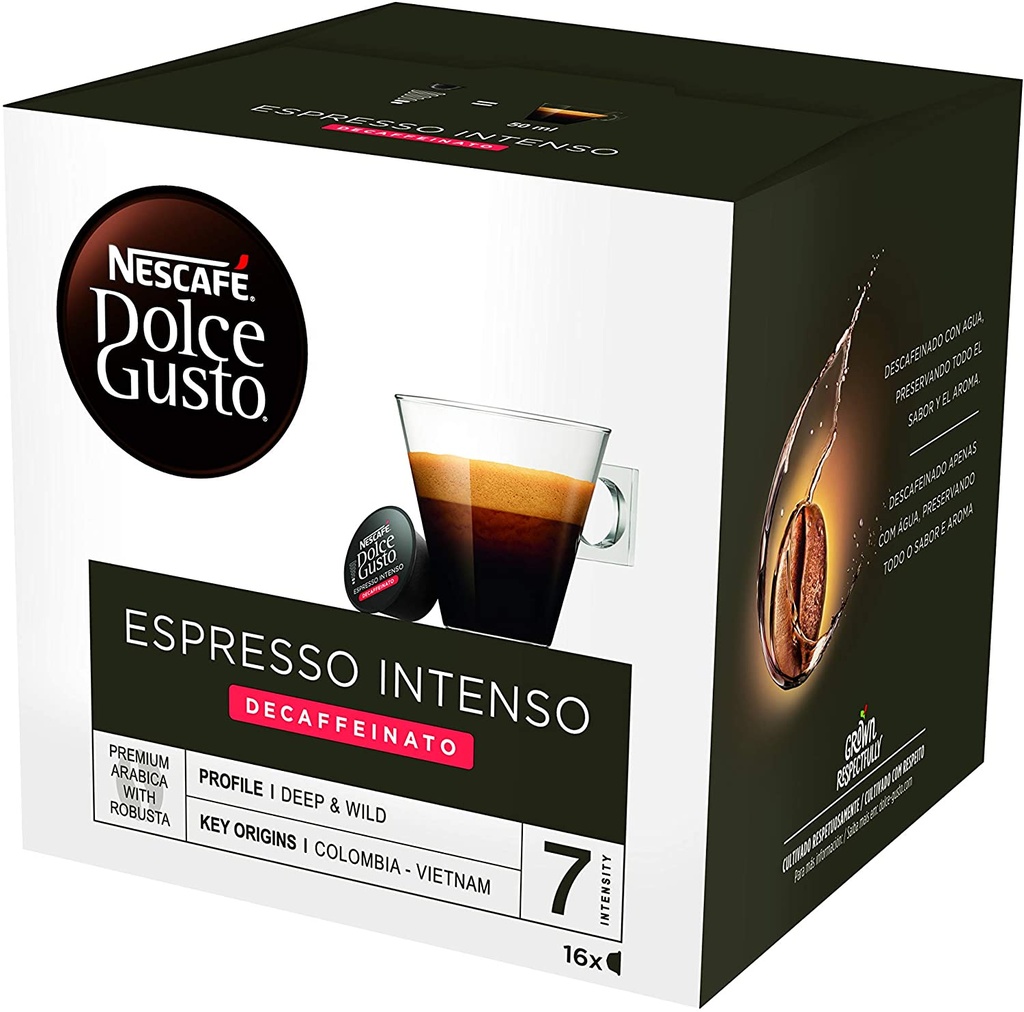 Café Dolce Gusto Descafeinado Intenso 16 u.