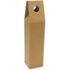 Caja carton decorada para 1 b.