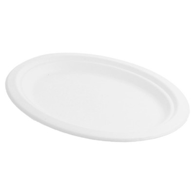 Bandeja PVC Ovalada 275x215 mm. 10 u. Blanca