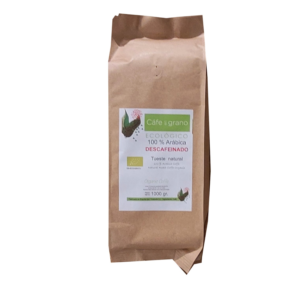 Café New Kenien Descafeinado Ecológico Arábica 1kg.