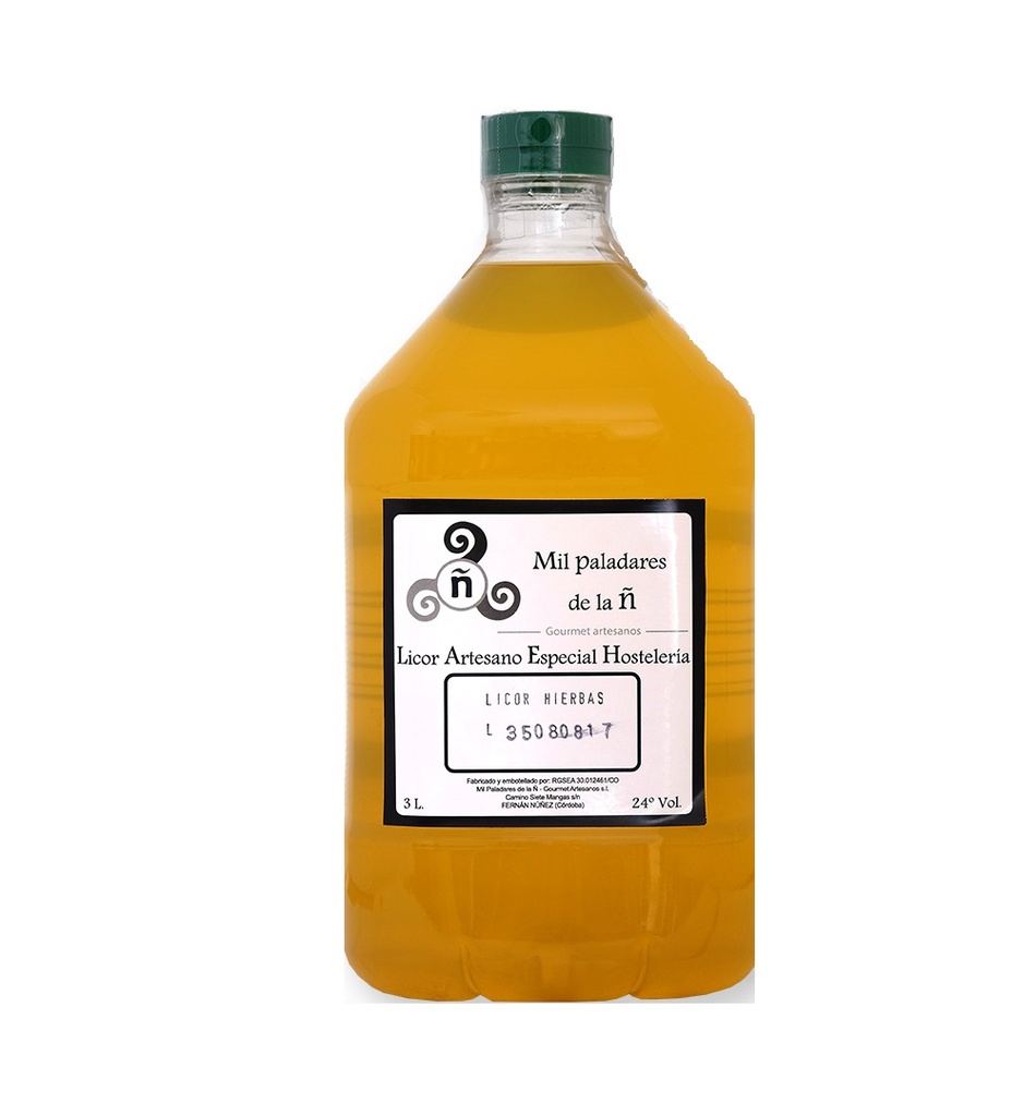 Licor de Hierbas 3 L. Mil Paladares Ñ