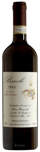 Italia, Tinto Barolo Piero Benevelli Le Coste Di Monforte 2020 75 cl.