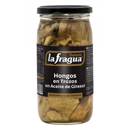 Hongos La Fragua Deluxe en Aceite Girasol T-370 ml.