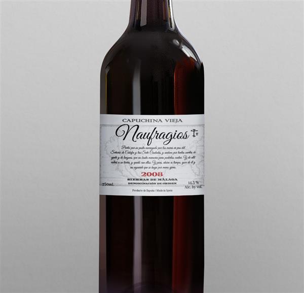 Capuchina Vieja Naufragio 2008 – Vino Tinto de Autor – D.O. Málaga – 75 cl.