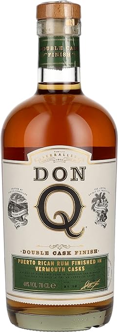 Ron "Don Q" Doble Envejecido en Barrica de Vermut 40º 70 cl. Puerto Rico