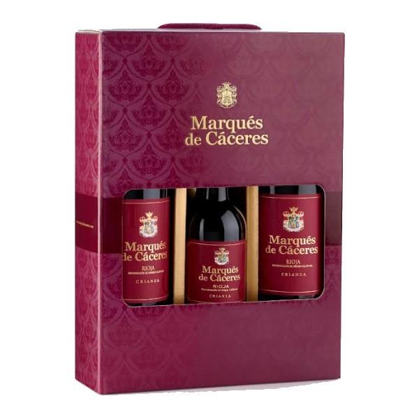 Rioja, Tinto Crianza Marques de Caceres 2018 Estuche 3 b. x 75cl.