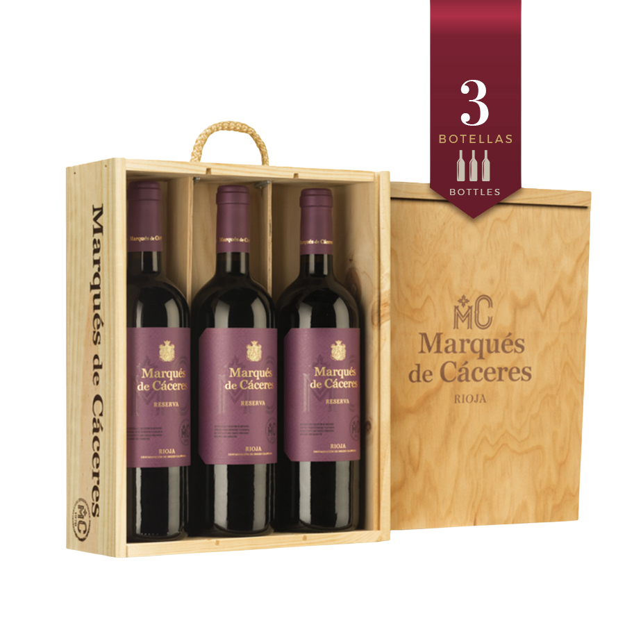 Marques de Caceres Reserva 2017 75 cl. Madera 3 b. Rioja