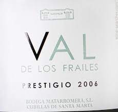 Valdelosfrailes Prestigio-Matarromera-Cigales Tinto 2006 (75 cl.)