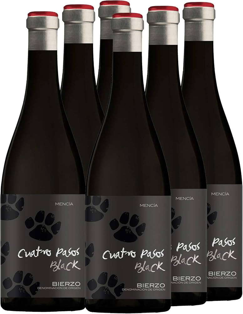 Bierzo, Tinto Cuatro Pasos Black Martín Codax Crianza Mencia 2014 75 cl.