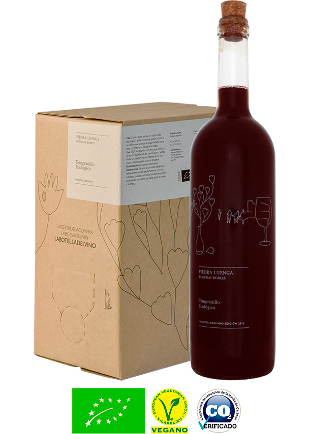 V. T. de Córdoba Piedra Luenga Tinto Ecológico Bodegas Robles Box 5 L.