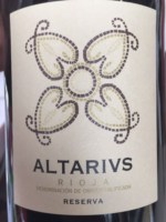 Rioja, Tinto Altarius Reserva 2009 75 cl. puede contener posos