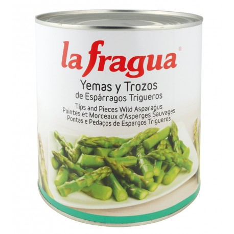 Espárrago La Fragua Verde Yemas y Tallos I (Cortado) 3 kg.