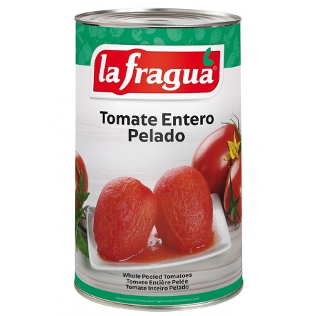 Tomate La Fragua Entero Pelado Iª lata 5 kg.