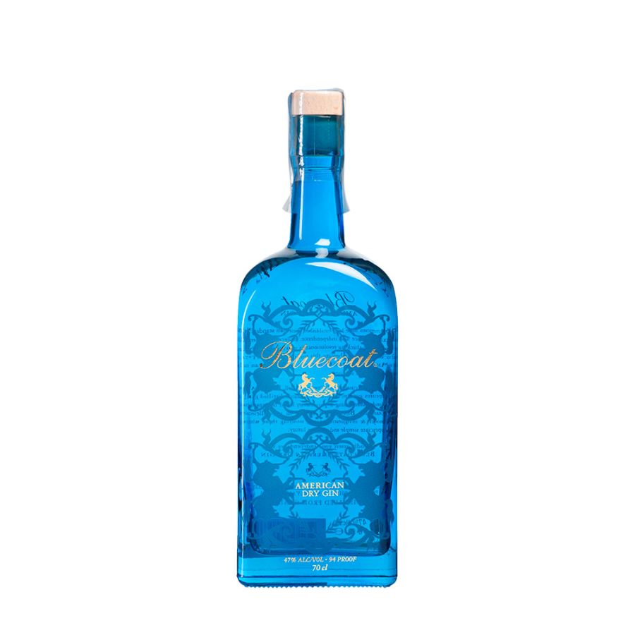 Gin Bluecoat Dry 47º 70 cl. Americana 5 destilaciones