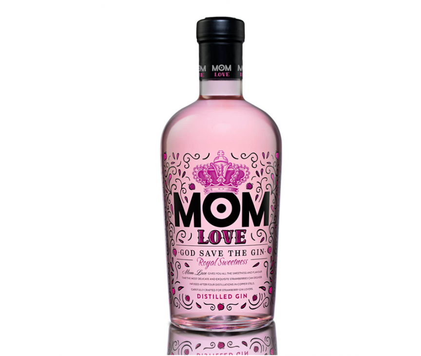 Gin Mom Love Fresa 39,5º 70 cl. Inglesa