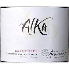 Chile, Tinto Carmenere Hacienda Araucano Alka Reserva 2014 75 cl.