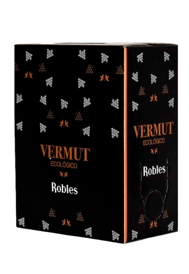Vermut Bodegas Robles Ecológico Citrico 15º Box 3 L. caja negra