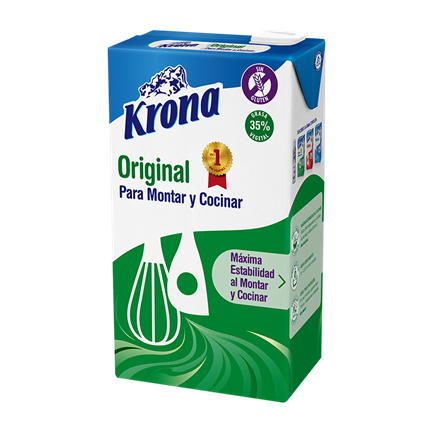 Nata Original Vegetal Krona 35% Brik 1 L. Caja 8 u.