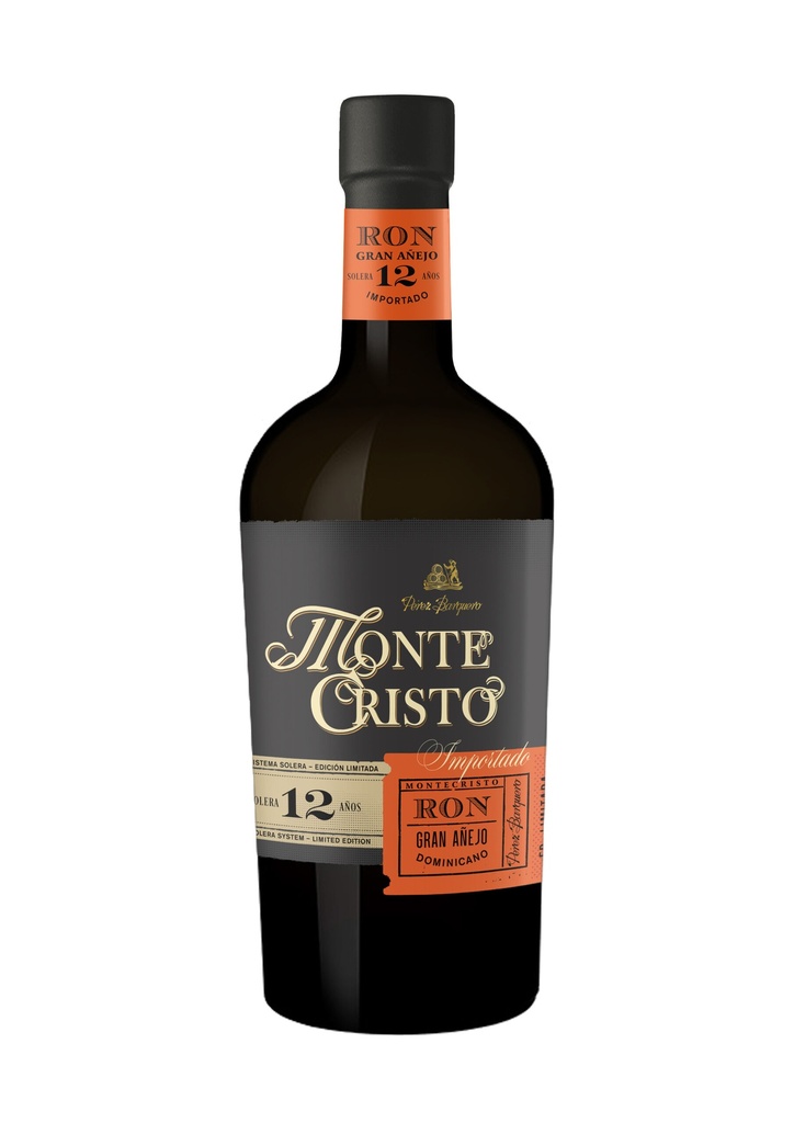 Ron Montecristo Gran Añejo 12 años 40º 70 cl. Perez Barquero