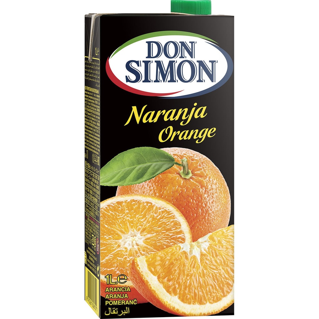 Zumo Don Simon 100% brik 1L. 12 U. Naranja-Mandarina