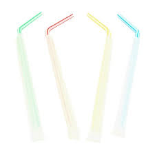 Pajita de Cuchara de Colores 100 u.  8x210mm