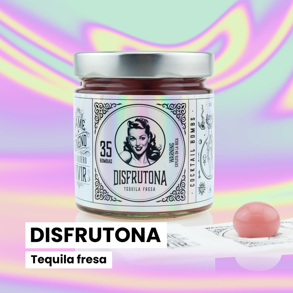 Bomba Disfrutona Frasco 35 unid. Tequila Fresa
