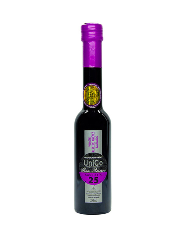 Vinagre Gran Reserva 25 Balsámico al P.X. 6º UniCo 250 ml.