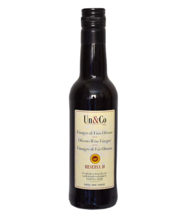 Vinagre Reserva 10 Seco Oloroso 6,2º UniCo 375 ml.