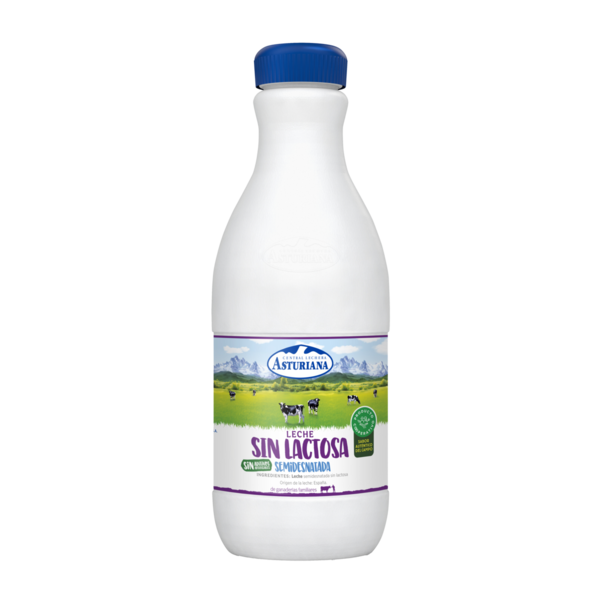 Leche Asturiana Sin Lactosa Semi 4x1.5 L.