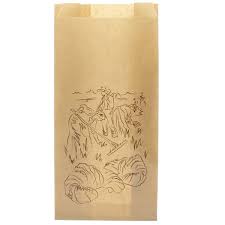 Bolsa Bollo papel Kraft 9+6x34 caja 2000 u.