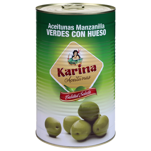 Aceituna Manzanilla CON HUESO 161/200 5 kg. Karina