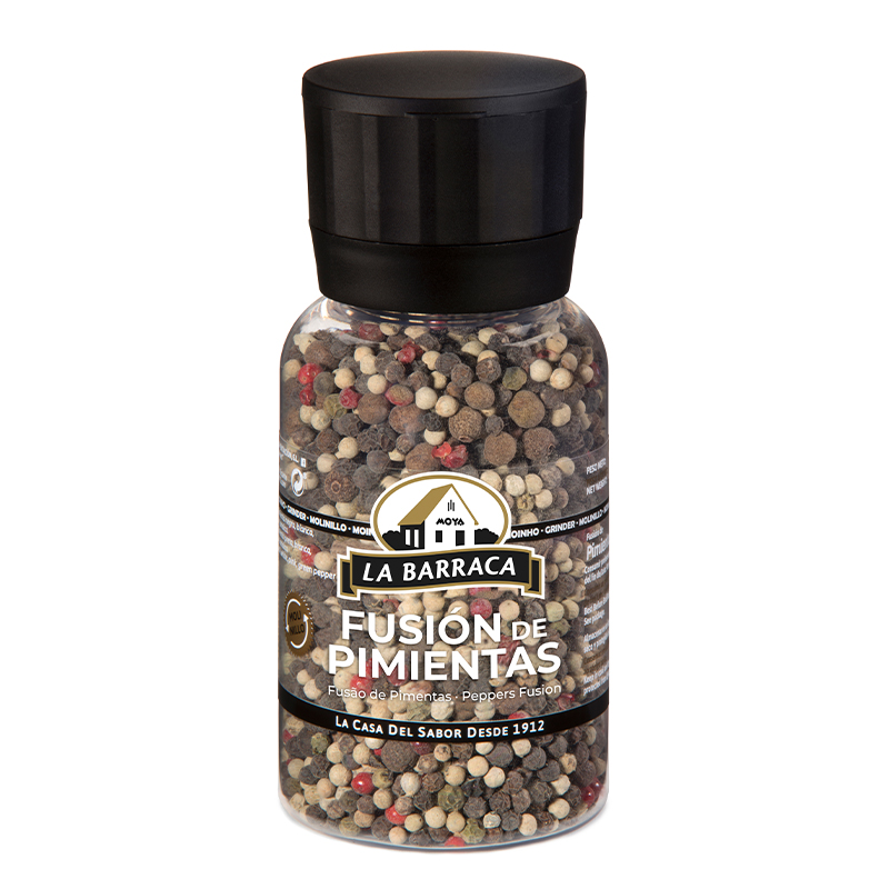 Molinillo 5 Pimientas Negra Grano La Barraca bote 170 gr.
