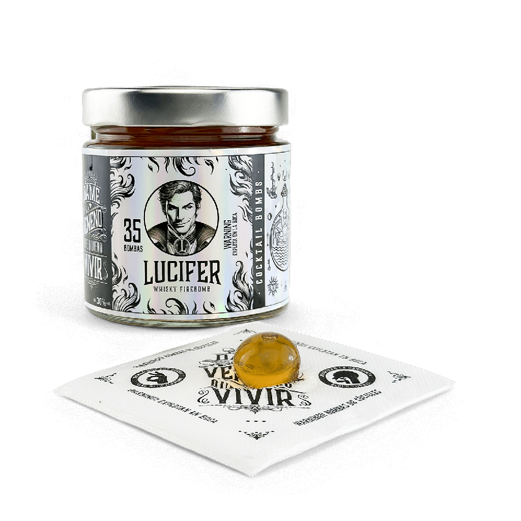 Bomba Lucifer Frasco 35 unid. Whisky Canela y Picante