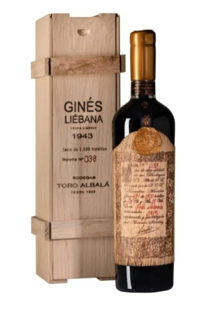 Montilla-Moriles, Don PX Convento Ginés Liébana 1943 Toro Albalá 200 ml. 15.5º