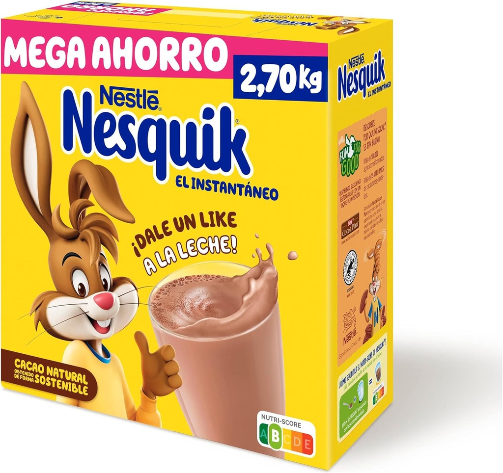 Nesquik Estuche 2.7 kg. Cacao Soluble