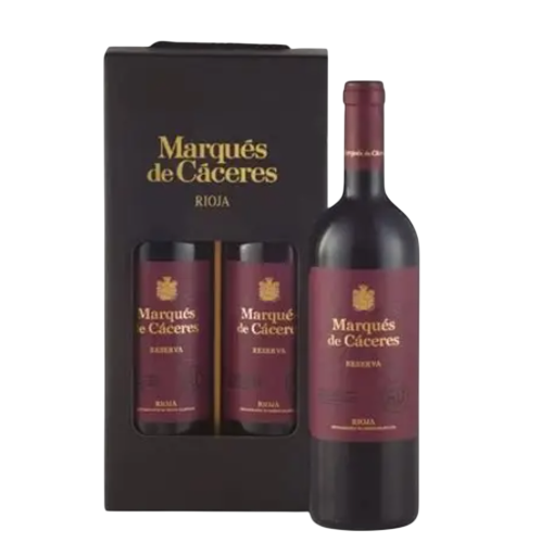 Marques de Caceres Crianza 2018 75 cl. Estuche 2 b.  Rioja