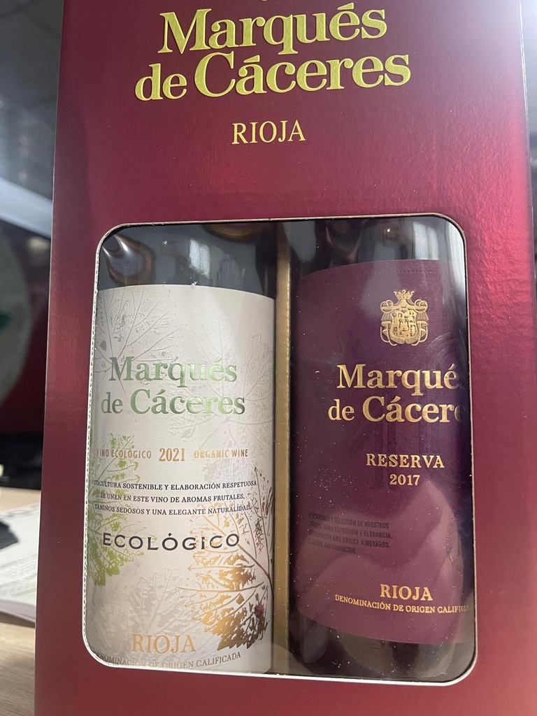 Rioja, Marques de Caceres Reserva 2017+Ecologico 2021 2x75 cl.
