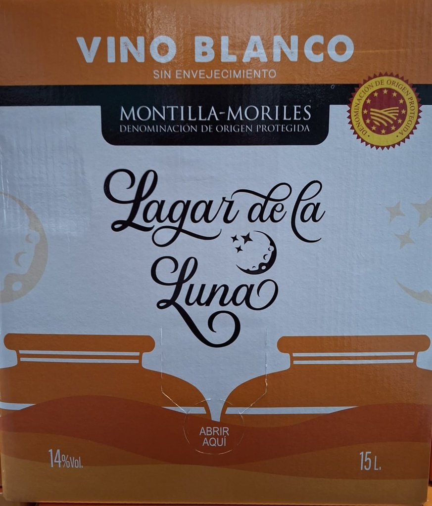 LAGAR DE LA LUNA Fino Sin Envejecimiento 15 L. Montilla-Moriles