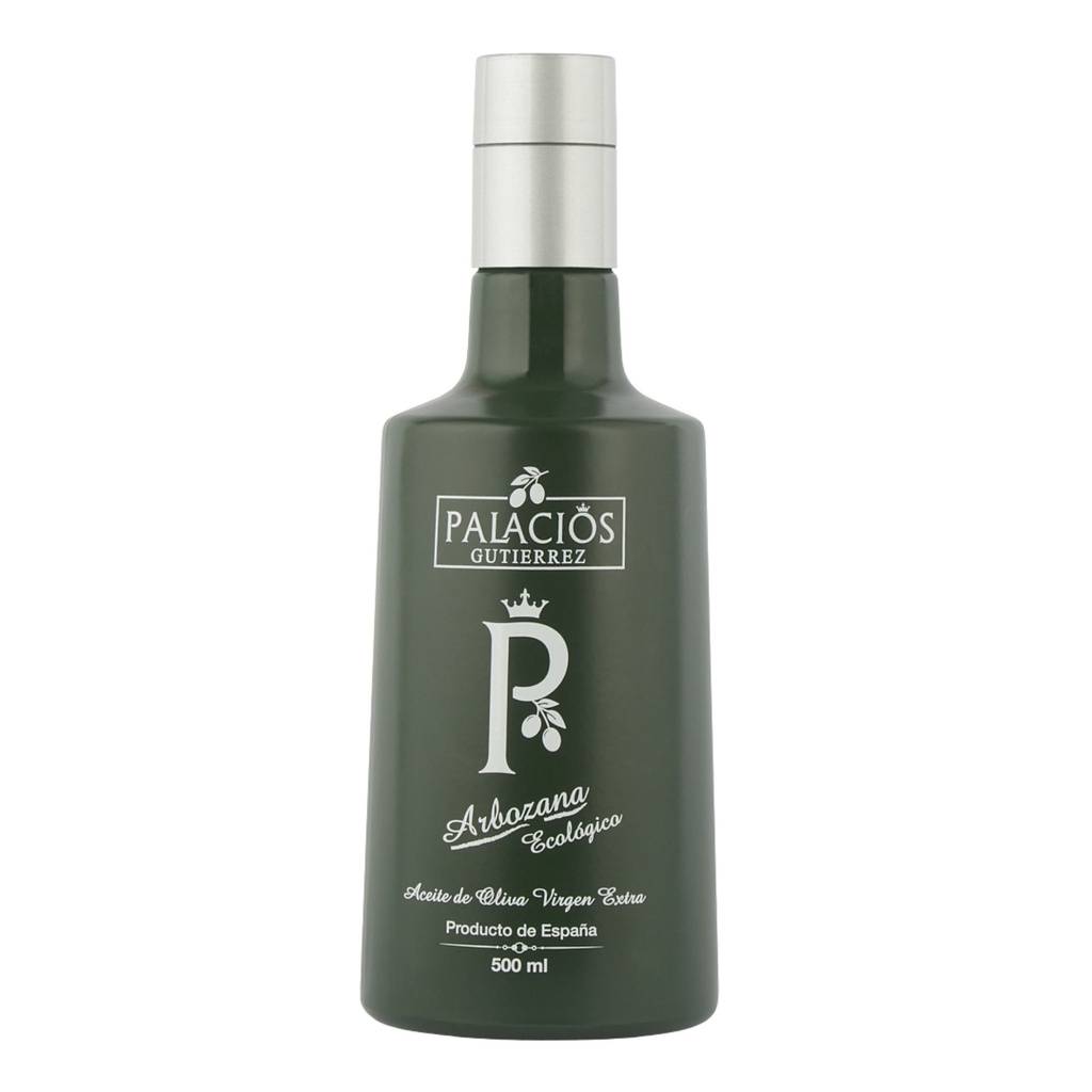 Aceite O.V.E. Palacios Gutierrez cristal 500 ml. Arbozana Ecologica
