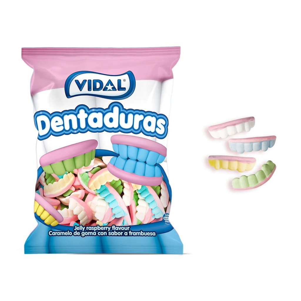 Gominolas Vidal 1,4kg. 250uds. Dentaduras Color
