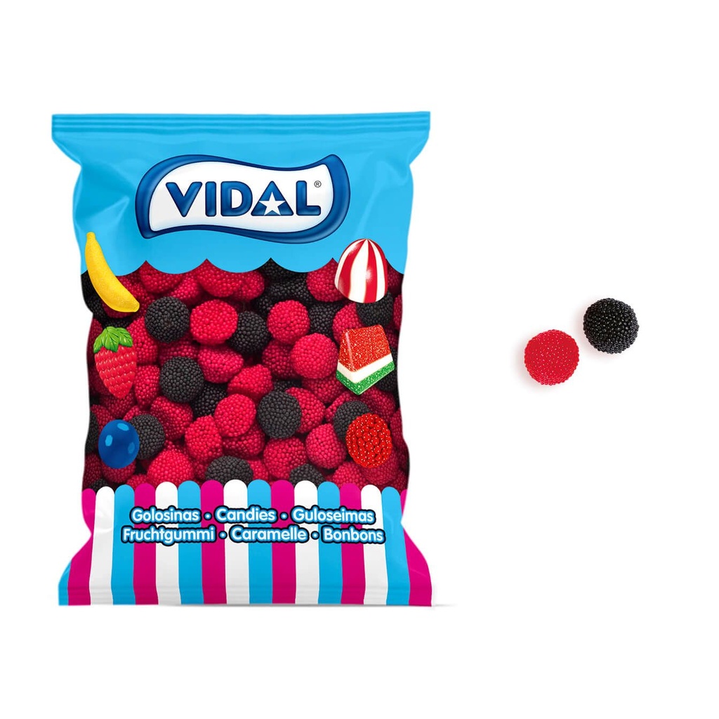 Gominolas Vidal 1,8kg. 250uds. Moras de Zarza