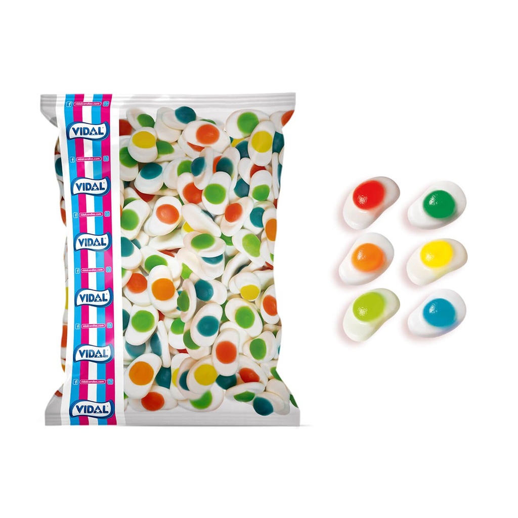 Gominolas Vidal 1kg. 125uds. Huevos de colores