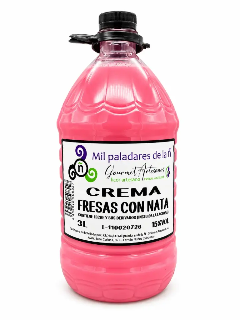 Crema de Fresas con Nata 15º 3 L. Mil Paladares Ñ 