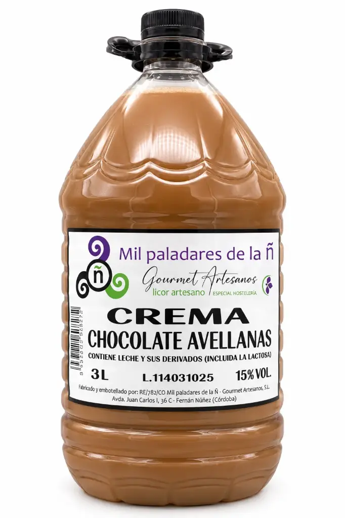 Crema Chocolate con Avellanas 15º 3 L. Mil Paladares Ñ 
