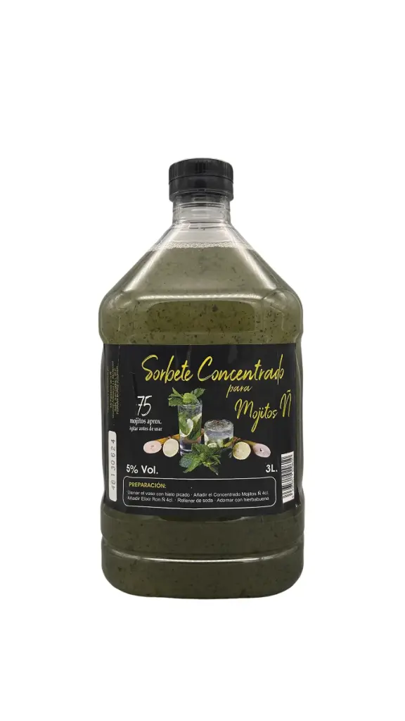 Mojito Concentrado Hierbabuena 5º 3 L. Mil Paladares Ñ 