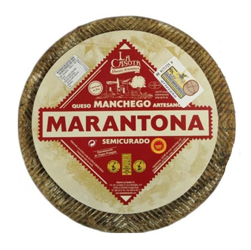 [11592] Queso Marantona Semi Oveja Entero el kg. 